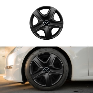 Set 4 capace roti 15 inchi (R15) compatibile MAZDA, Model 340 Black - Img 3