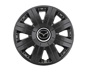 Set 4 Capace Roti 15 inchi (R15) Cosmos Negru, Compatibile cu Mazda