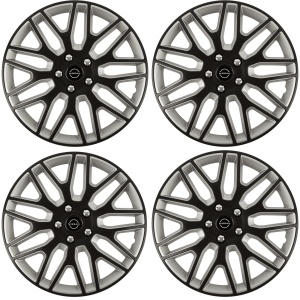 Set 4 Capace Roti 15 inchi (R15) Dakar Negru-Gri, Compatibile Cu Nissan Nou - Img 2