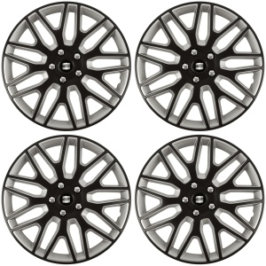 Set 4 Capace Roti 15 inchi (R15) Dakar Negru-Gri, Compatibile Cu Seat - Img 2