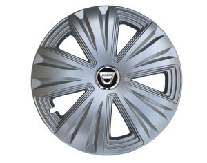 Set 4 capace roti 15 inchi (R15) Glory Gri, Compatibile cu Dacia
