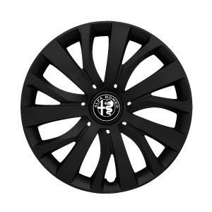 Set 4 capace roti 16 inch (R16) compatibile ALFA ROMEO, Model - 432 Black Edition