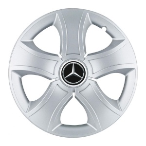 Set 4 Capace Roti 16 inchi (R16) Bis Gri, Compatibile Cu Mercedes-Benz - Img 3
