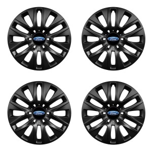 Set 4 capace roti 16 inchi (R16) compatibile FORD, Model 429 Black - Img 2