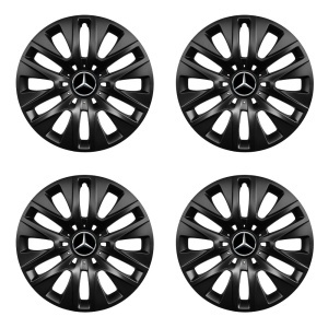 Set 4 capace roti 16 inchi (R16) compatibile MERCEDES, Model 429 Black - Img 2