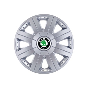 Set 4 capace roti 16 inchi (R16) Cosmos Gri, Compatibil Cu Skoda - Img 3