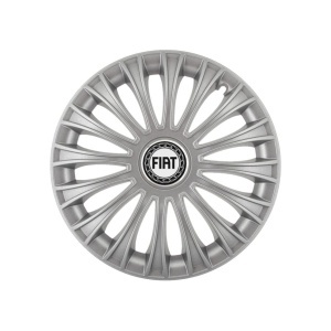 Set 4 capace roti 16 inchi (R16) Dino Gri, Compatibile cu Fiat - Img 3
