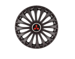 Set 4 capace roti 16 inchi (R16) Dino Negru, Compatibil Cu Mitsubishi