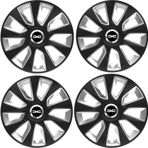 Set 4 Capace Roti 16 inchi (R16) Stratos Gri-Negru, Compatibile Cu Dacia Nou - Img 2