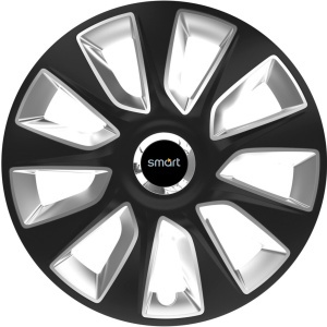 Set 4 Capace Roti 16 inchi (R16) Stratos Gri-Negru, Compatibile Cu Smart