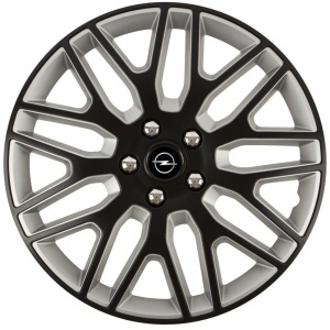 Set 4 Capace Roti 17 inchi (R17) Dakar Negru-Gri, Compatibile Cu Opel