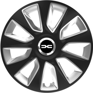 Set 4 Capace Roti 17 inchi (R17) Stratos Negru-Griu, Compatibile Cu Dacia Nou