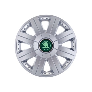 Set 4 Capace Roti Autohelix MSA® potrivite jantelor de 14 inch, pentru Skoda Verde model Cosmos Gray - Img 2