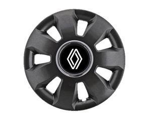 Set 4 Capace Roti Autohelix MSA® potrivite jantelor de 16 inch, pentru Renault Nou model Ares Black