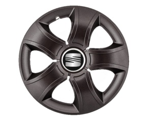 Set 4 capace roti Bis Negru R15 pentru gama auto Seat - Img 1