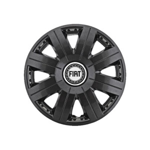 Set 4 capace roti Cosmos Negru R15, pentru gama auto Fiat - Img 3