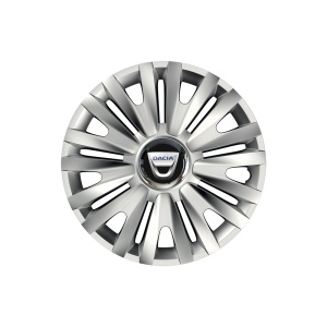 Set 4 capace roti Cu Inel Cromat Royal R15 pentru gama auto Dacia - Img 1