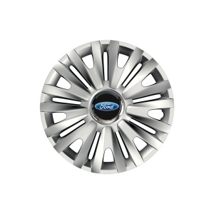 Set 4 capace roti Cu Inel Cromat Royal R15 pentru gama auto Ford - Img 1