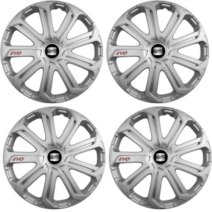 Set 4 Capace Roti Evo Gri R16, Pentru Seat - Img 2