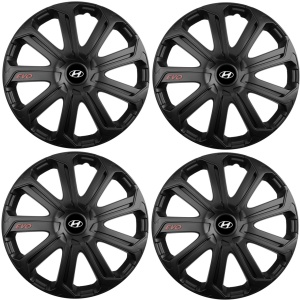Set 4 Capace Roti Evo Negru R15, Pentru Hyundai - Img 2