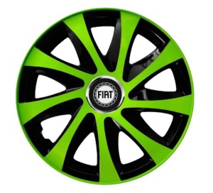 Set 4 capace roti Extra drift green R15 Compatibil Cu Fiat
