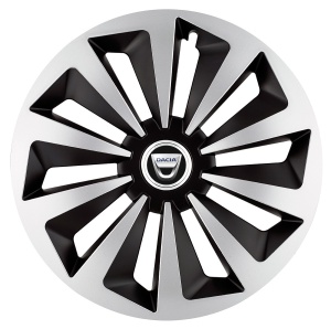 Set 4 capace roti Fox Gri-Negru R17 pentru gama auto Dacia