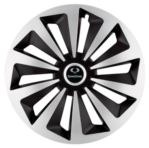 Set 4 capace roti Fox Gri-Negru R17 pentru gama auto SsangYoung