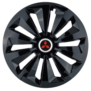 Set 4 capace roti Fox negru R16 pentru gama auto Mitsubishi - Img 1
