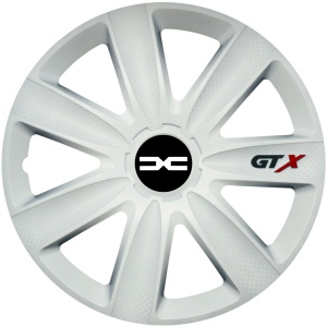 Set 4 Capace Roti GTX Alb R15, Compatibil Cu Dacia Nou
