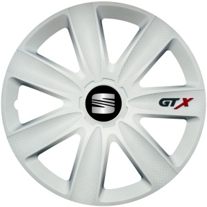 Set 4 Capace Roti GTX Alb R16, Compatibil Cu Seat