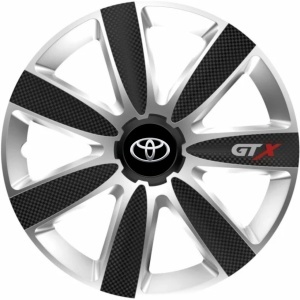 Set 4 Capace Roti GTX Carbon Gri-Negru R16, Pentru Toyota - Img 3