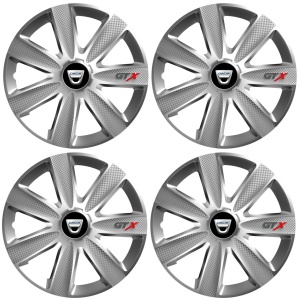 Set 4 Capace Roti GTX Gri R15, Pentru Dacia - Img 2