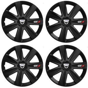 Set 4 Capace Roti GTX Negru Carbon R17, pentru Dacia - Img 2