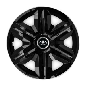 Set 4 capace roti hubcaps fast black R15 Compatibil Cu Toyota - Img 3