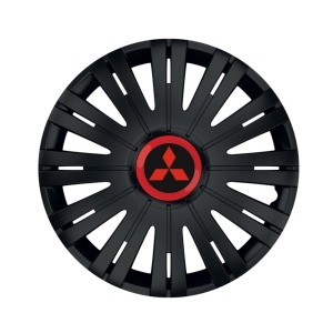 Set 4 capace roti Negre Cu Inel Rosu Active R15 Compatibil Cu Mitsubishi - Img 3