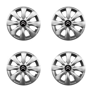 Set 4 capace roti potrivite jantelor de 15 inchi (R15) compatibile Citroen, Model - 316 - Img 2