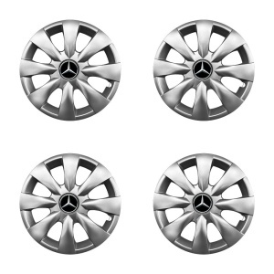 Set 4 capace roti potrivite jantelor de 15 inchi (R15) compatibile Mercedes, Model - 316 - Img 2