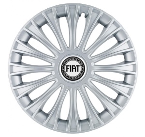 Set 4 Capace Roti, potrivite jantelor de R14, pentru Fiat, model dino cromat