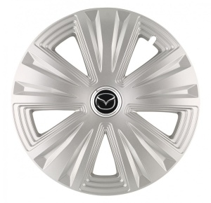 Set 4 Capace Roti, potrivite jantelor de R14, pentru Mazda, model glory Gri - Img 1