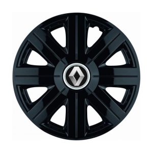 Set 4 Capace Roti, potrivite jantelor de R14, pentru Renault, model Cosmos Negru - Img 3