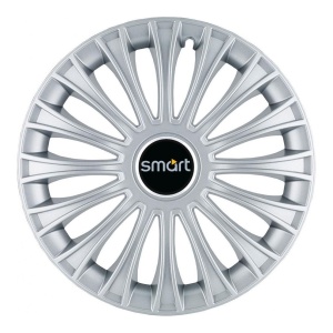 Set 4 Capace Roti, potrivite jantelor de R14, pentru Smart, model dino cromat - Img 3