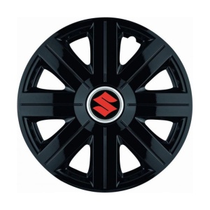 Set 4 Capace Roti, potrivite jantelor de R14, pentru Suzuki, model Cosmos Negru - Img 3
