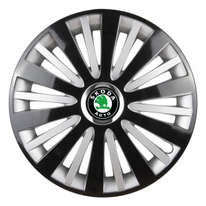 Set 4 Capace Roti, potrivite jantelor de R15, pentru Skoda, model falcon dual - Img 1