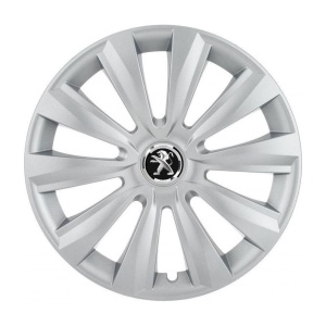 Set 4 Capace Roti, potrivite jantelor de R16, pentru Peugeot, model delta cromat - Img 3