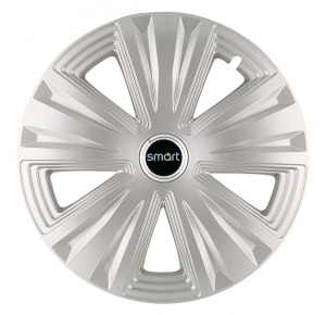 Set 4 Capace Roti, potrivite jantelor de R16, pentru Smart, model glory Gri - Img 1