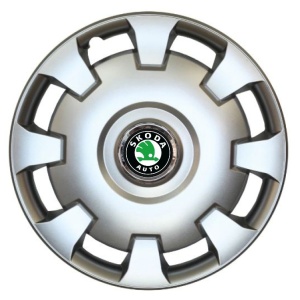 Set 4 Capace Roti R14, Potrivite Jantelor de 14 inch, Pentru Skoda, Model 206