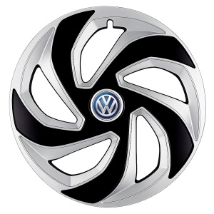 Set 4 capace roti Rex Gri-Negru R16 pentru gama auto VW