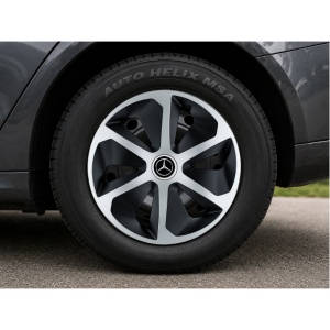 Set 4 capace roti Roco Gri-Negru R14 Compatibil Cu Mercedes - Img 3