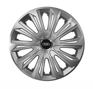 Set 4 capace roti Strong silver varnished R14 Compatibil Cu Audi