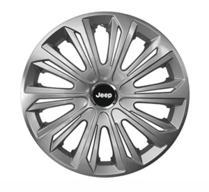 Set 4 capace roti Strong silver varnished R15 Compatibil Cu Jeep